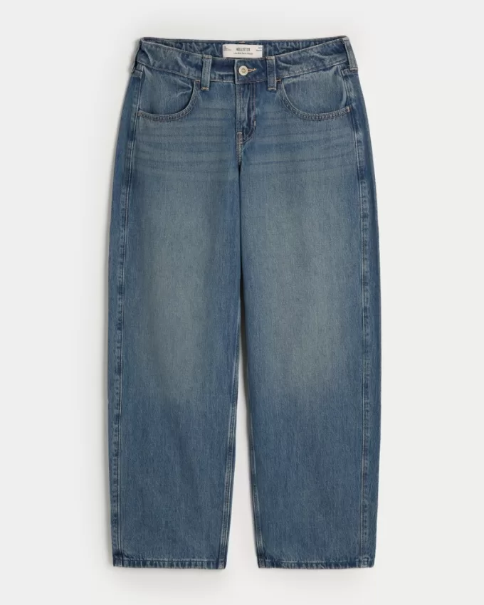 Low-Rise Medium Wash Tapered Baggy Jeans,Low-Rise Medium Wash Tapered Baggy Jeans Low-Rise Medium Wash Tapered Baggy Jeans,Low-Rise Medium Wash Tapered Baggy Jeans