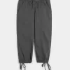 Low-Rise Poplin Baggy Capri Pants,Low-Rise Poplin Baggy Capri Pants