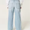Low-Rise Ripped Light Wash Baggy Jeans,Low-Rise Ripped Light Wash Baggy Jeans