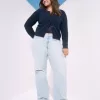 Low-Rise Ripped Light Wash Baggy Jeans,Low-Rise Ripped Light Wash Baggy Jeans