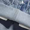 Low-Rise Star Embroidered Denim Mini Skort,Low-Rise Star Embroidered Denim Mini Skort