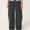 Low-Rise Washed Black Barrel Jeans,Low-Rise Washed Black Barrel Jeans Low-Rise Washed Black Barrel Jeans,Low-Rise Washed Black Barrel Jeans