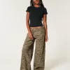 Low-Rise Zebra Pattern Super Baggy Jeans,Low-Rise Zebra Pattern Super Baggy Jeans