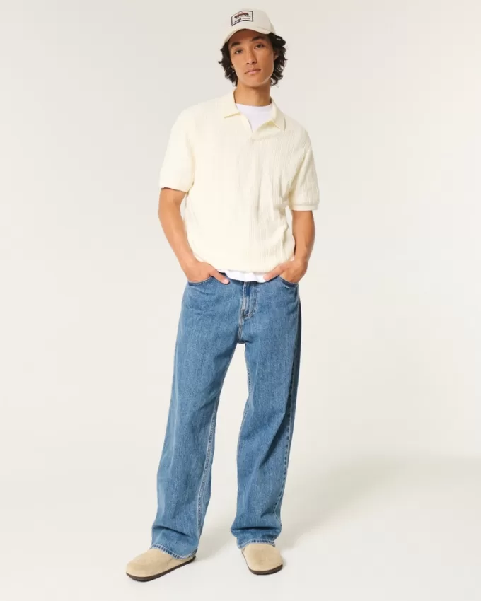 Medium Wash Baggy Jeans,Medium Wash Baggy Jeans