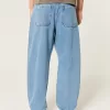 Medium Wash Embroidered Graphic Baggy Skater Jeans,Medium Wash Embroidered Graphic Baggy Skater Jeans