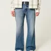 Medium Wash Relaxed Boot Jeans,Medium Wash Relaxed Boot Jeans