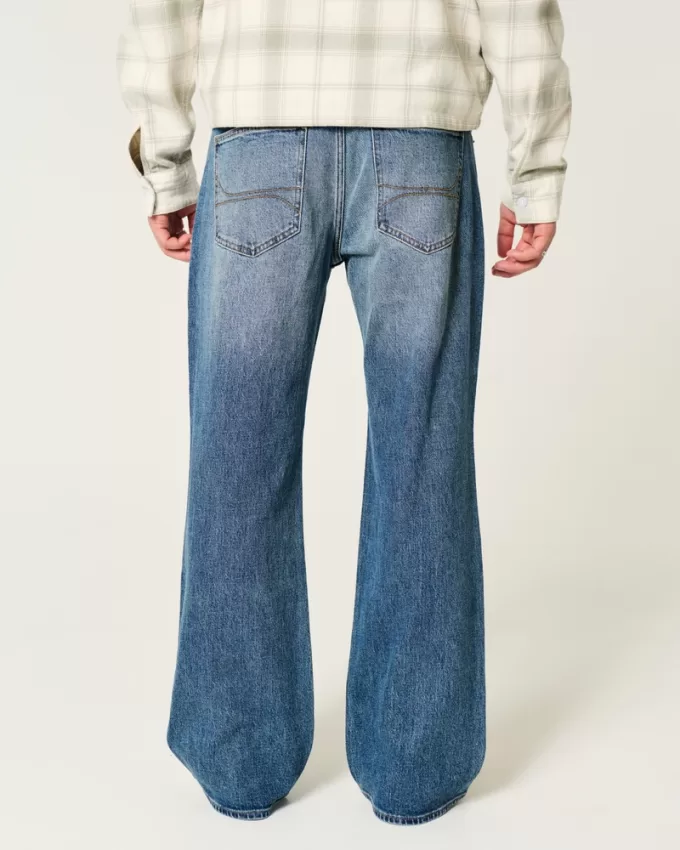 Medium Wash Relaxed Boot Jeans,Medium Wash Relaxed Boot Jeans
