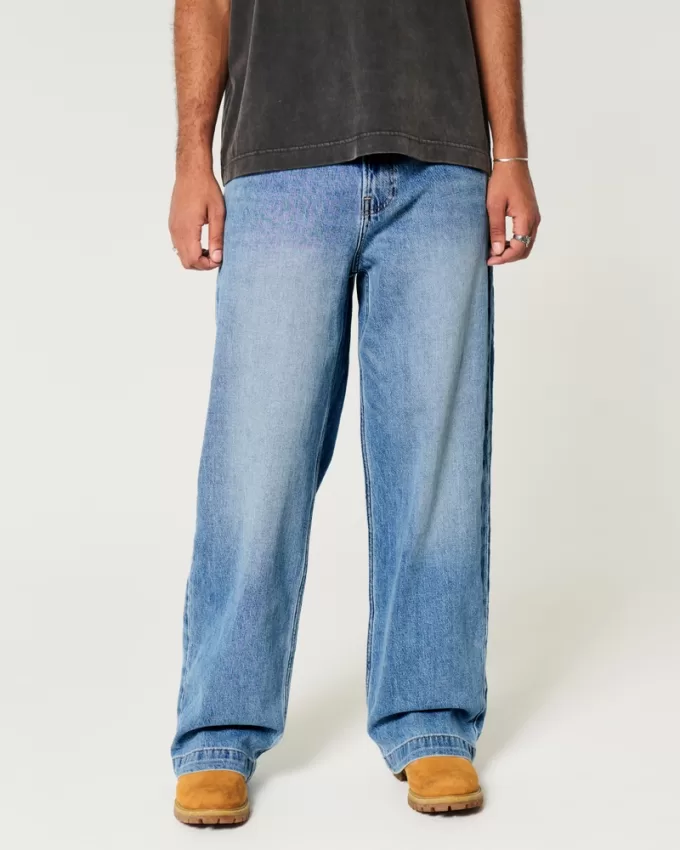 Medium Wash Super Baggy Jeans,Medium Wash Super Baggy Jeans Medium Wash Super Baggy Jeans,Medium Wash Super Baggy Jeans
