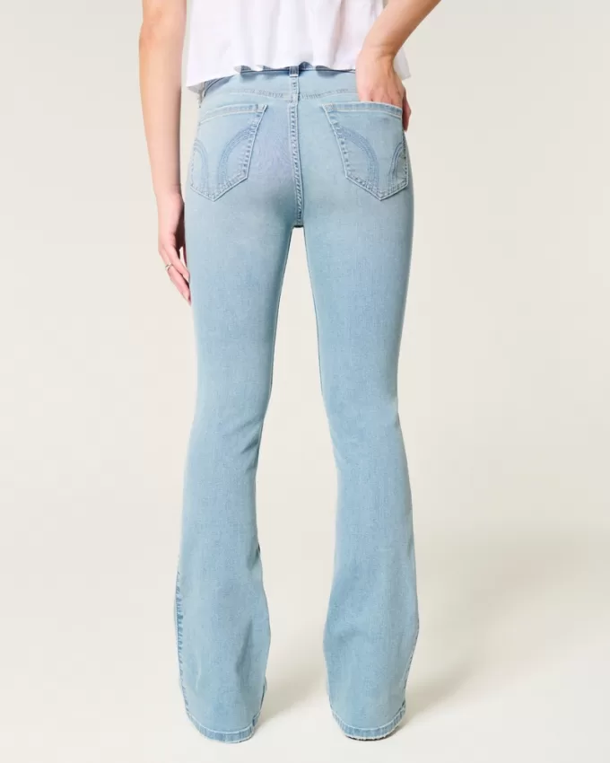 Mid-Rise Light Wash Boot Jeans,Mid-Rise Light Wash Boot Jeans