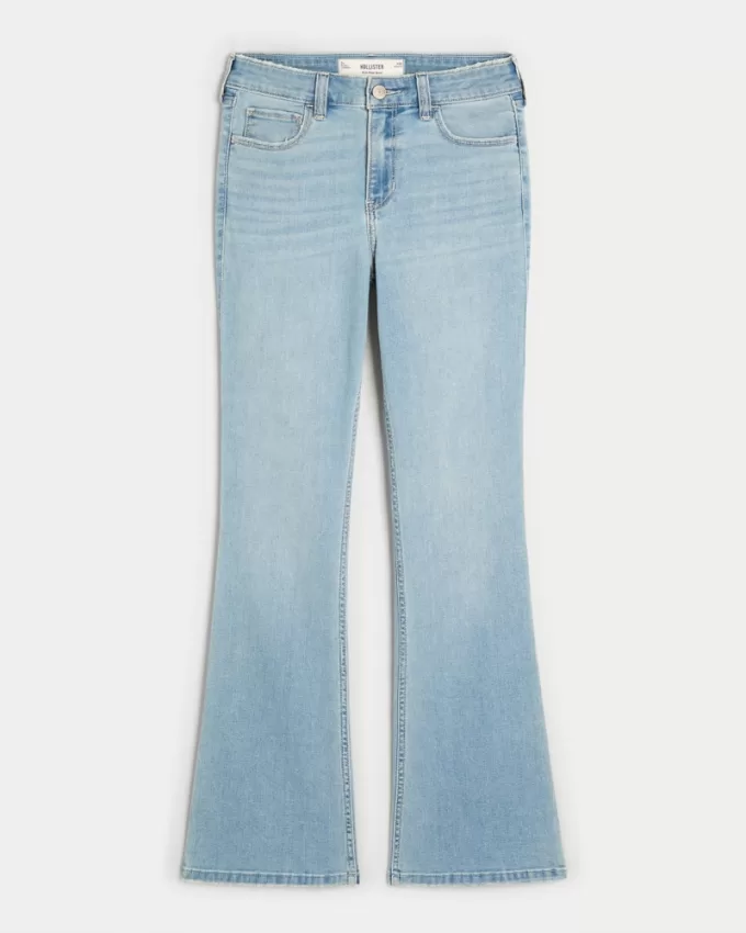 Mid-Rise Light Wash Boot Jeans,Mid-Rise Light Wash Boot Jeans