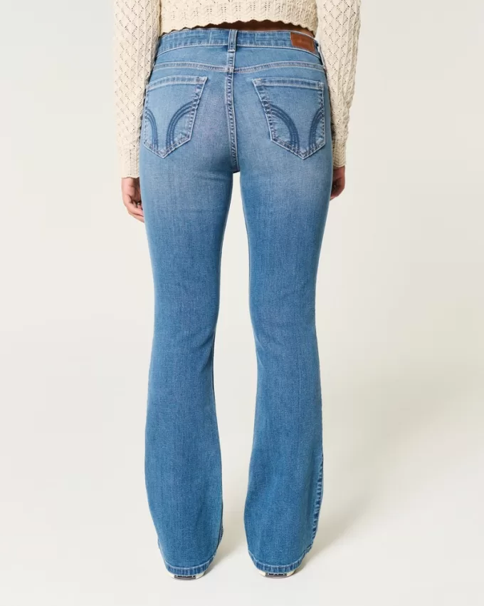 Mid-Rise Medium Wash Boot Jeans,Mid-Rise Medium Wash Boot Jeans