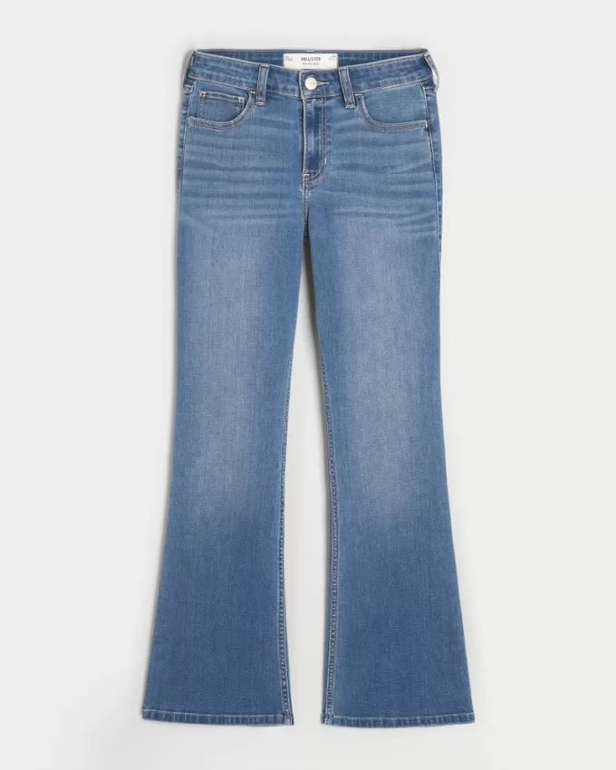 Mid-Rise Medium Wash Boot Jeans,Mid-Rise Medium Wash Boot Jeans