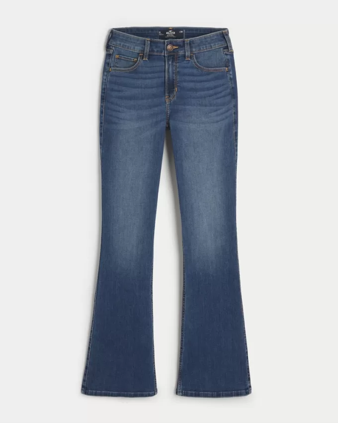 Mid-Rise Medium Wash Boot Jeans,Mid-Rise Medium Wash Boot Jeans