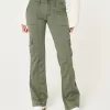 Mid-Rise Relaxed Cargo Boot Pants,Mid-Rise Relaxed Cargo Boot Pants