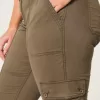 Mid-Rise Relaxed Cargo Boot Pants,Mid-Rise Relaxed Cargo Boot Pants