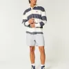 Mid-Thigh Linen-Blend Pull-On Shorts,Mid-Thigh Linen-Blend Pull-On Shorts