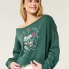 Mini Mickey and Minnie Mouse Graphic Sweatshirt,Mini Mickey and Minnie Mouse Graphic Sweatshirt