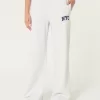 NYC Graphic Fleece Wide-Leg Pants,NYC Graphic Fleece Wide-Leg Pants