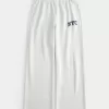 NYC Graphic Fleece Wide-Leg Pants,NYC Graphic Fleece Wide-Leg Pants