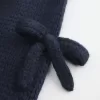 Off-the-Shoulder Bow Applique Sweater,Off-the-Shoulder Bow Applique Sweater