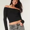 Off-the-Shoulder Cable-Knit Sweater,Off-the-Shoulder Cable-Knit Sweater