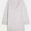 On/Off the shoulder Jersey Sweater Dress,On/Off the shoulder Jersey Sweater Dress