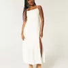 Open-Back Babydoll Maxi Dress,Open-Back Babydoll Maxi Dress