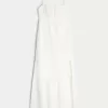 Open-Back Babydoll Maxi Dress,Open-Back Babydoll Maxi Dress