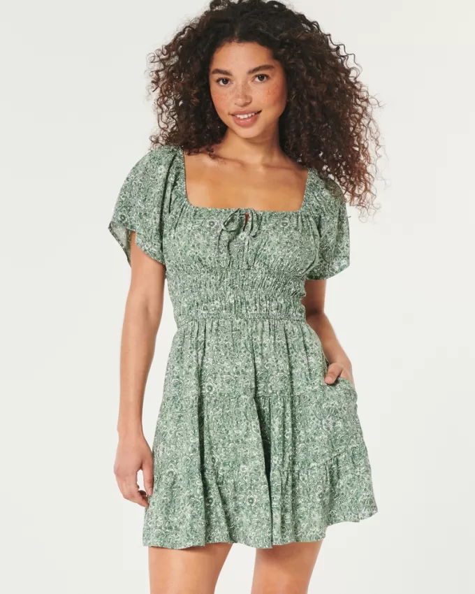 Open Back Channeled Skort Dress,Open Back Channeled Skort Dress