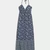 Open Back Halter Maxi Dress,Open Back Halter Maxi Dress