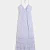 Open Back Halter Maxi Dress,Open Back Halter Maxi Dress