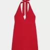 Open Back Linen-Blend Halter Dress,Open Back Linen-Blend Halter Dress Open Back Linen-Blend Halter Dress,Open Back Linen-Blend Halter Dress