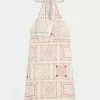 Open Back Linen-Blend Halter Dress,Open Back Linen-Blend Halter Dress Open Back Linen-Blend Halter Dress,Open Back Linen-Blend Halter Dress