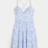 Open Back Tiered Mini Dress,Open Back Tiered Mini Dress