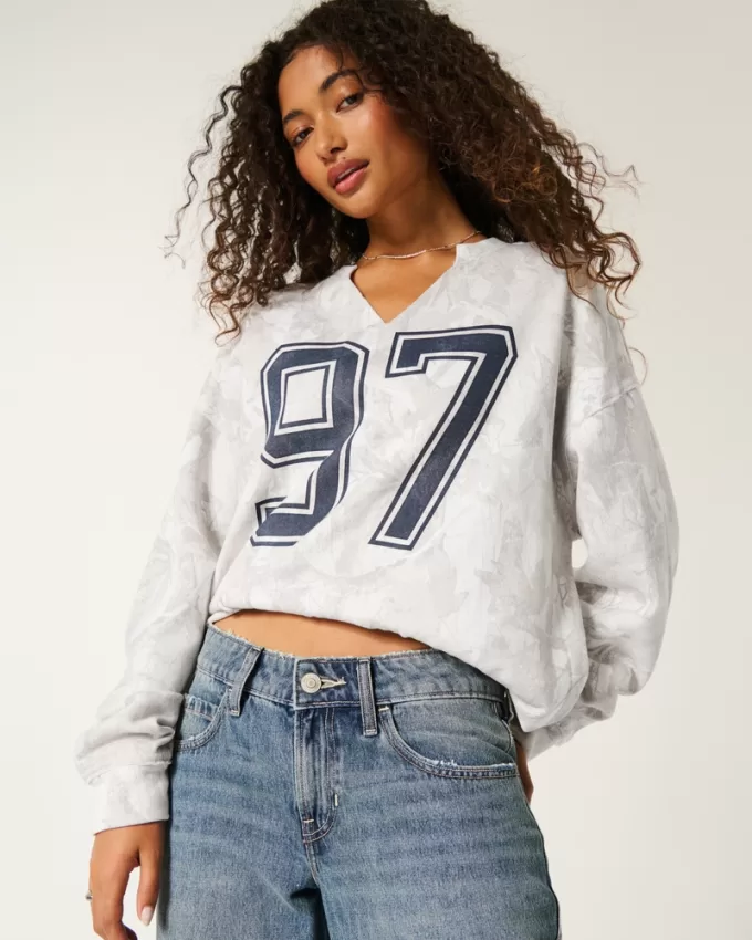 Oversized Camo Number Graphic Notch-Neck Sweatshirt,Oversized Camo Number Graphic Notch-Neck Sweatshirt Oversized Camo Number Graphic Notch-Neck Sweatshirt,Oversized Camo Number Graphic Notch-Neck Sweatshirt