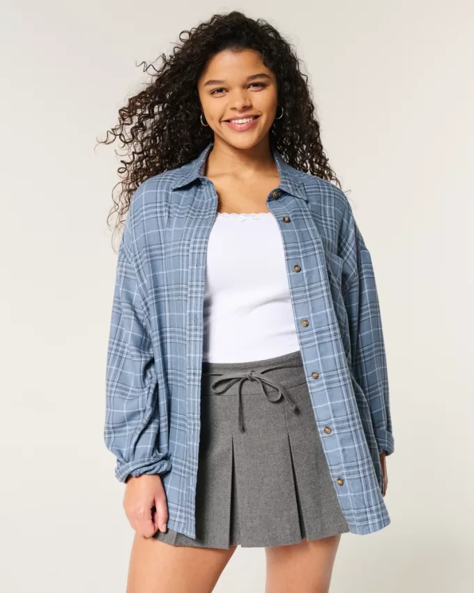 Oversized Flannel Shirt,Oversized Flannel Shirt