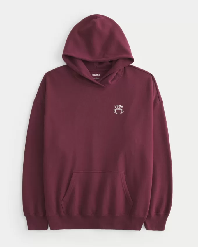 Oversized Football Graphic Hoodie,Oversized Football Graphic Hoodie Oversized Football Graphic Hoodie,Oversized Football Graphic Hoodie