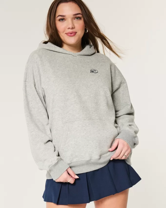 Oversized Football Graphic Hoodie,Oversized Football Graphic Hoodie Oversized Football Graphic Hoodie,Oversized Football Graphic Hoodie