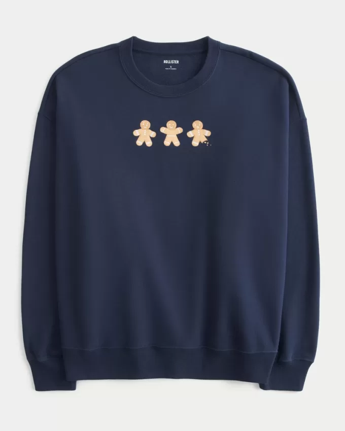 Oversized Gingerbread Cookies Graphic Crew Sweatshirt,Oversized Gingerbread Cookies Graphic Crew Sweatshirt Oversized Gingerbread Cookies Graphic Crew Sweatshirt,Oversized Gingerbread Cookies Graphic Crew Sweatshirt