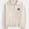 Oversized Half-Zip Graphic Sweater,Oversized Half-Zip Graphic Sweater Oversized Half-Zip Graphic Sweater,Oversized Half-Zip Graphic Sweater
