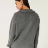 Oversized Half-Zip Sweater,Oversized Half-Zip Sweater