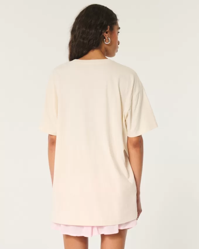 Oversized Le Petit Déjeuner Graphic Tee,Oversized Le Petit Déjeuner Graphic Tee