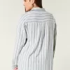 Oversized Linen-Blend Shirt,Oversized Linen-Blend Shirt