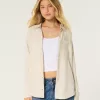 Oversized Linen-Blend Shirt,Oversized Linen-Blend Shirt