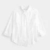 Oversized Linen-Blend Shirt,Oversized Linen-Blend Shirt