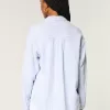 Oversized Linen-Blend Shirt,Oversized Linen-Blend Shirt