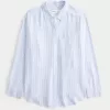 Oversized Linen-Blend Shirt,Oversized Linen-Blend Shirt
