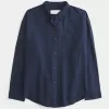 Oversized Linen-Blend Shirt,Oversized Linen-Blend Shirt