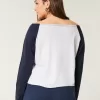 Oversized Long-Sleeve Racing Graphic Tee,Oversized Long-Sleeve Racing Graphic Tee