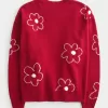 Oversized Lunar New Year Graphic Crew Sweater,Oversized Lunar New Year Graphic Crew Sweater Oversized Lunar New Year Graphic Crew Sweater,Oversized Lunar New Year Graphic Crew Sweater